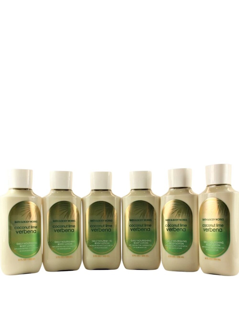 QTY 6 - Bath & Body Works COCONUT LIME VERBENA Body Lotion Moisturizer Cream 8Oz